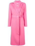 P.a.r.o.s.h. Long Belted Coat - Pink