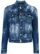 Dsquared2 - Bleached Denim Jacket - Women - Cotton - 38, Blue, Cotton