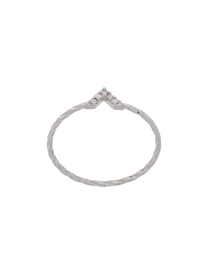 Maria Black 14kt Gold Viva Diamond Ring - Silver