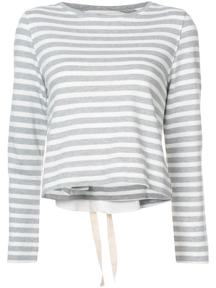 Kinly Longsleeved Striped T-shirt - Grey