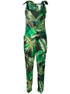 Max Mara Jungle Print Jumpsuit, Women's, Size: 44, Green, Silk/acetate/polyamide