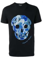 Alexander Mcqueen Embroidered Skull T-shirt, Men's, Size: Xs, Black, Cotton/viscose
