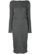Tom Ford Fitted Midi Dress - Grey