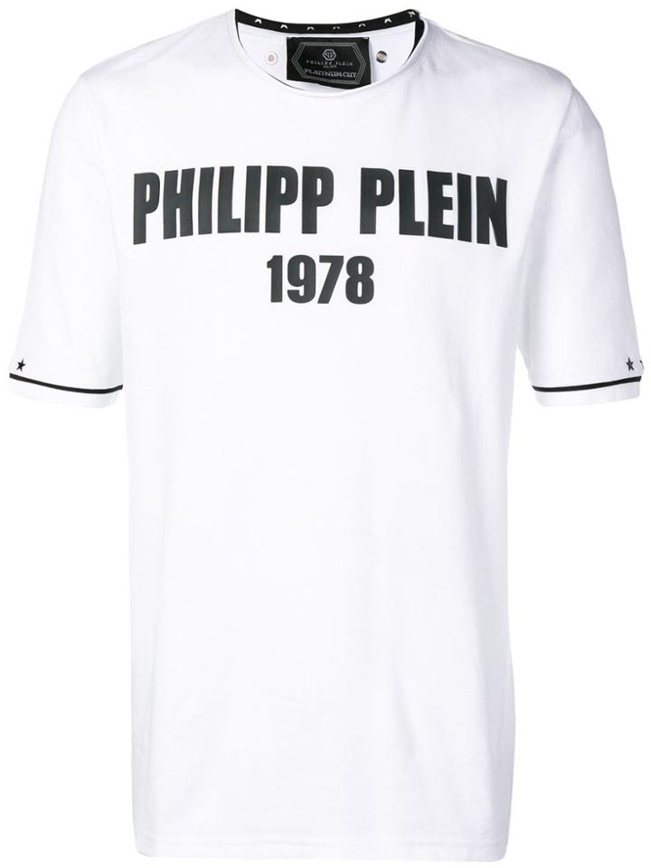 Philipp Plein Logo Platinum Cut T-shirt - White