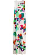 Paule Ka Abstract Print Long Dress - White