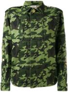 Each X Other - Back Print Camouflage Military Jacket - Women - Cotton - Xs, Green, Cotton