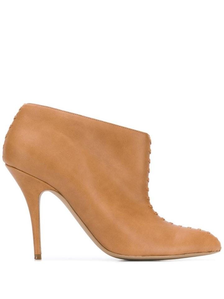 Stella Mccartney Lace Up Detail Boots - Brown