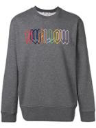 Mcq Alexander Mcqueen Swallow Embroidered Sweatshirt - Grey