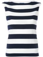 Polo Ralph Lauren Striped Sleeveless T-shirt, Women's, Size: Medium, Blue, Cotton