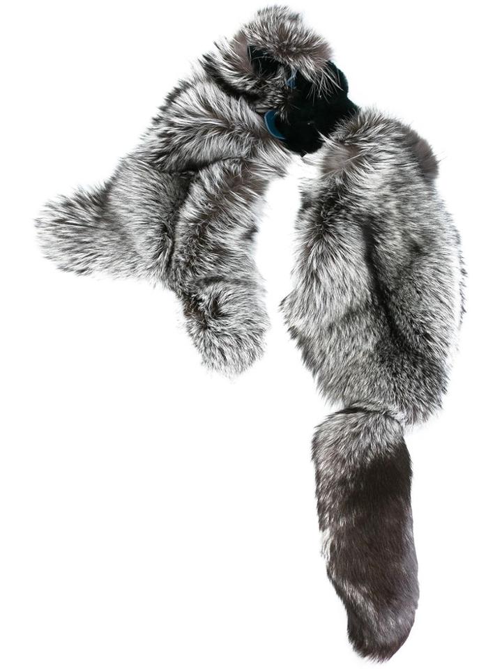 Liska 'silber Fuchs' Scarf - Grey