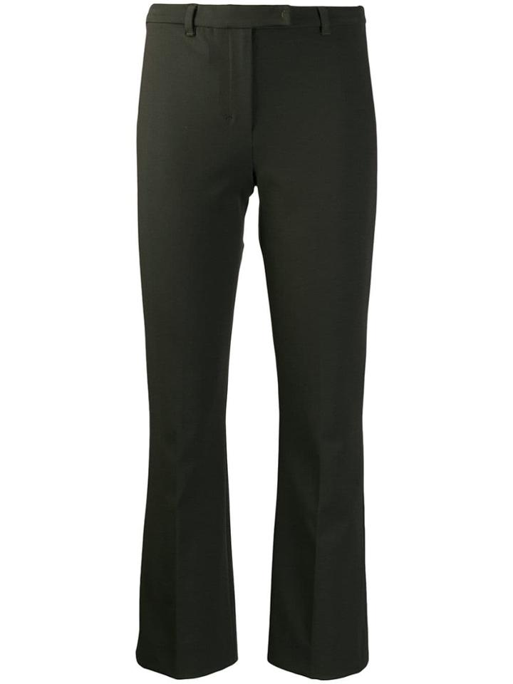 's Max Mara Cropped Straight Trousers - Green