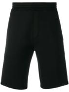 Neil Barrett Fringed Stripe Shorts - Black