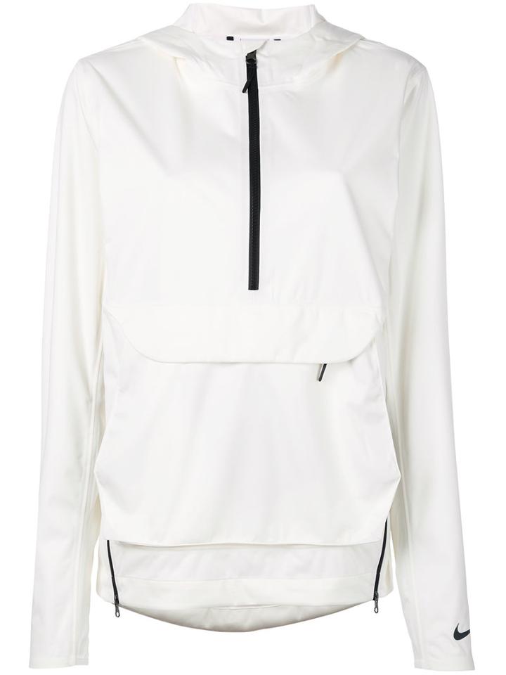Nike - Sail Hooded Jacket - Women - Polyester - M, White, Polyester