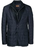 Corneliani Zipped Fitted Jacket - Blue