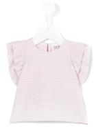 Douuod Kids - Ruffle Sleeve Dress - Kids - Cotton/polyamide/spandex/elastane/viscose - 6 Mth, Pink/purple