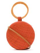 Serpui Raffia Shoulder Bag - Orange