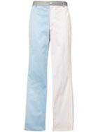 Thom Browne Block Colour Tapered Trousers, Men's, Size: 4, Cotton