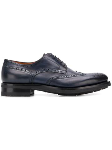 Santoni Derby Shoes - Blue