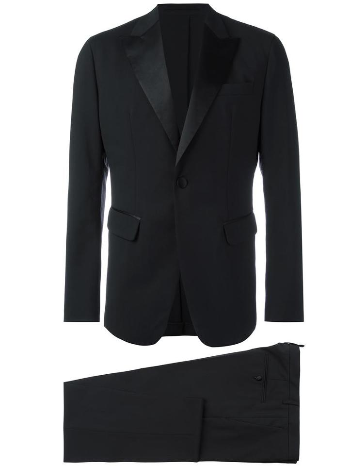 Dsquared2 Beverly Two-piece Tux, Men's, Size: 50, Black, Virgin Wool/spandex/elastane/silk/viscose
