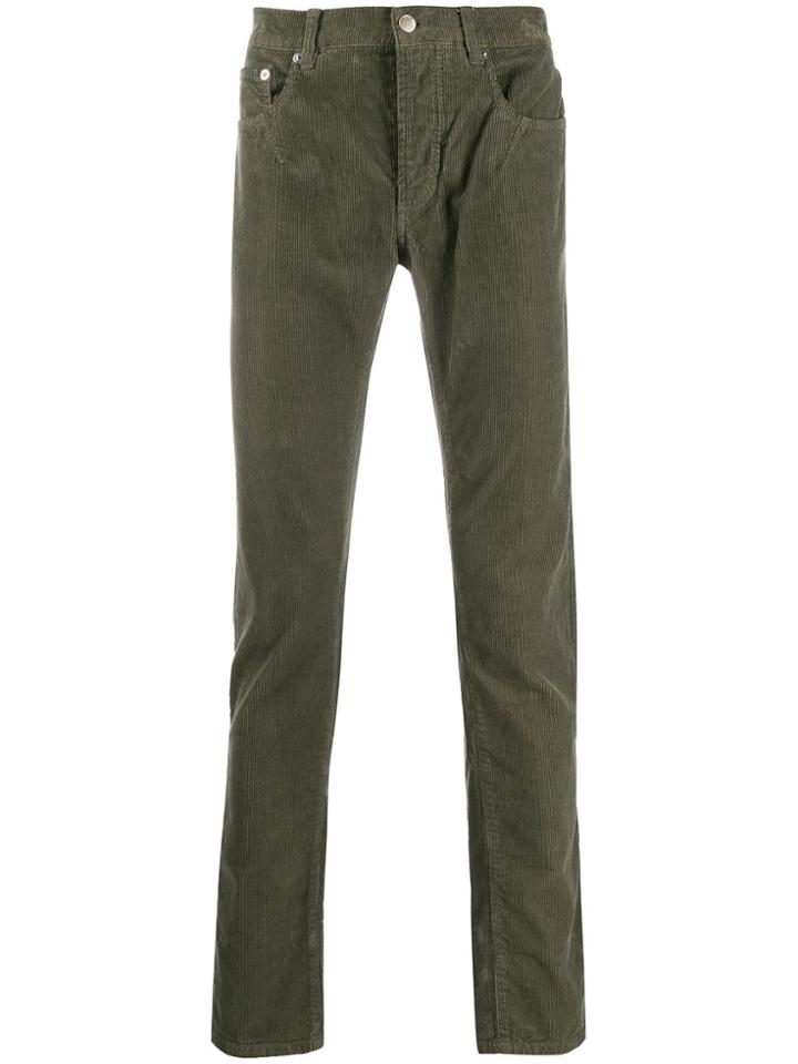 Les Hommes Urban Mid-rise Slim Fit Jeans - Green