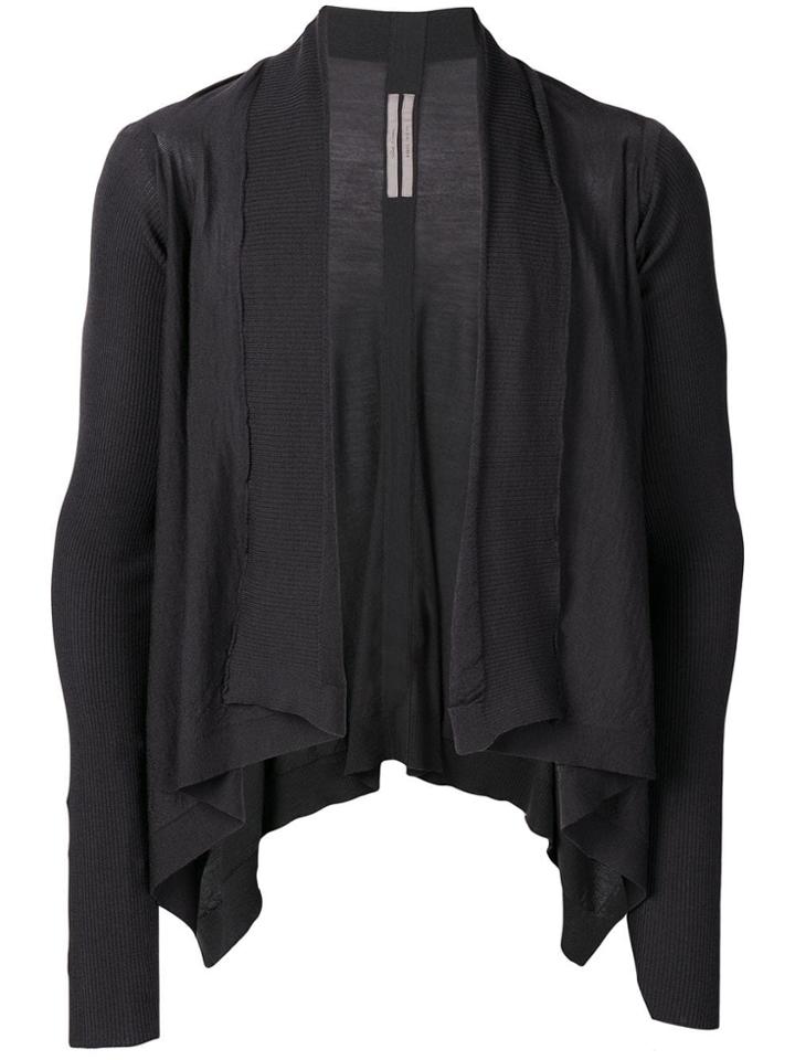 Rick Owens Asymmetric Cardigan - Blue