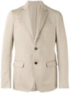 Salvatore Ferragamo Classic Blazer, Men's, Size: 50, Nude/neutrals, Cotton/linen/flax/cupro