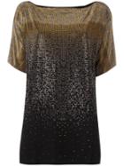 Versace Collection Studded T-shirt, Women's, Size: 44, Black, Viscose/spandex/elastane