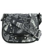 Hysteric Glamour Pop Art Print Cross Body Bag - Black