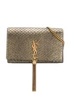 Saint Laurent Kate Chain Wallet - Metallic