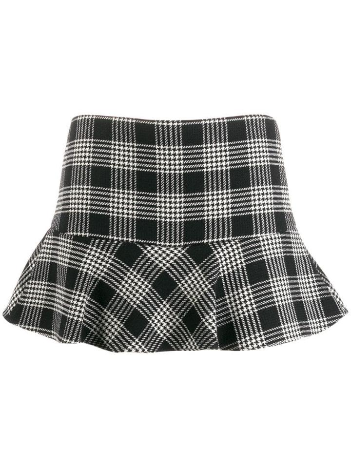 Red Valentino Red Valentino Houndstooth Skirt - Black