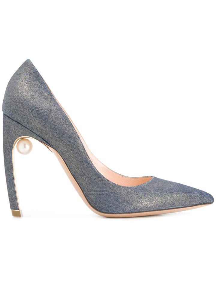 Nicholas Kirkwood Mira Pearl Pumps - Blue