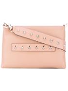 Red Valentino - Star Studded Shoulder Bag - Women - Calf Leather - One Size, Nude/neutrals, Calf Leather