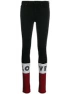 Love Moschino Low-waist Skinny Jeans - Black