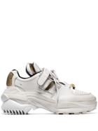Maison Margiela White Artisanal Leather Low Top Sneakers