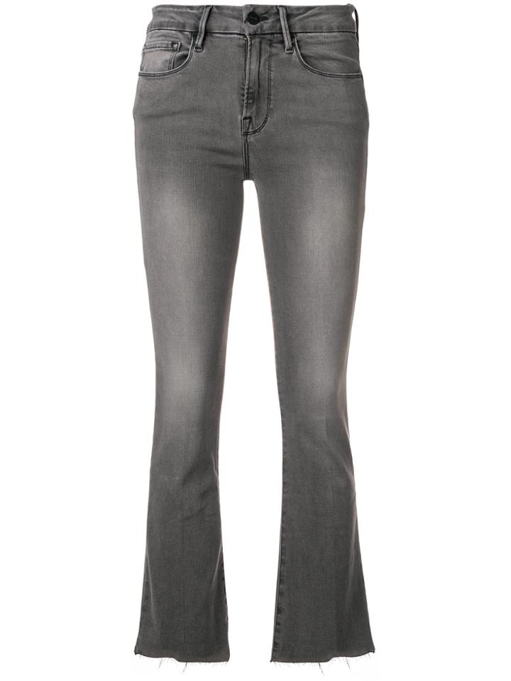 Frame Denim Le Crop Bootcut Jeans - Grey