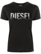 Diesel Metallic Logo Print T-shirt - Black