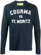 Mc2 Saint Barth Courma Print Long Sleeved T-shirt - Blue