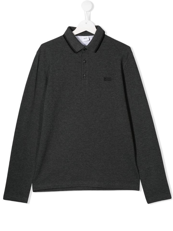 Boss Kids Teen Polo Shirt - Grey