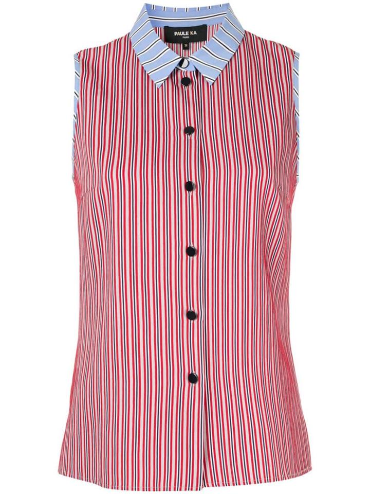 Paule Ka Striped Shirt - Red