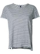 Nobody Denim - Organic Fine Stripe Basic Tee - Women - Organic Cotton - M, Grey, Organic Cotton