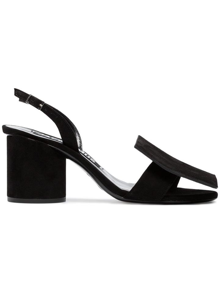 Jacquemus Black Les Rond Carré 60 Suede Sandals