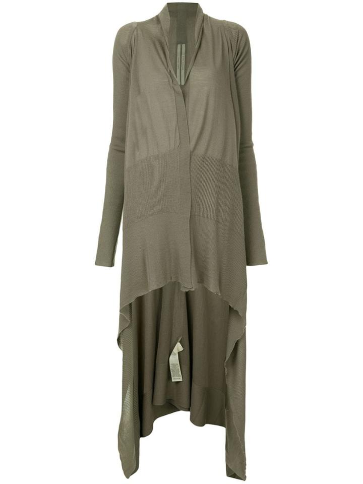 Rick Owens Oversized Drape Cardigan - Grey