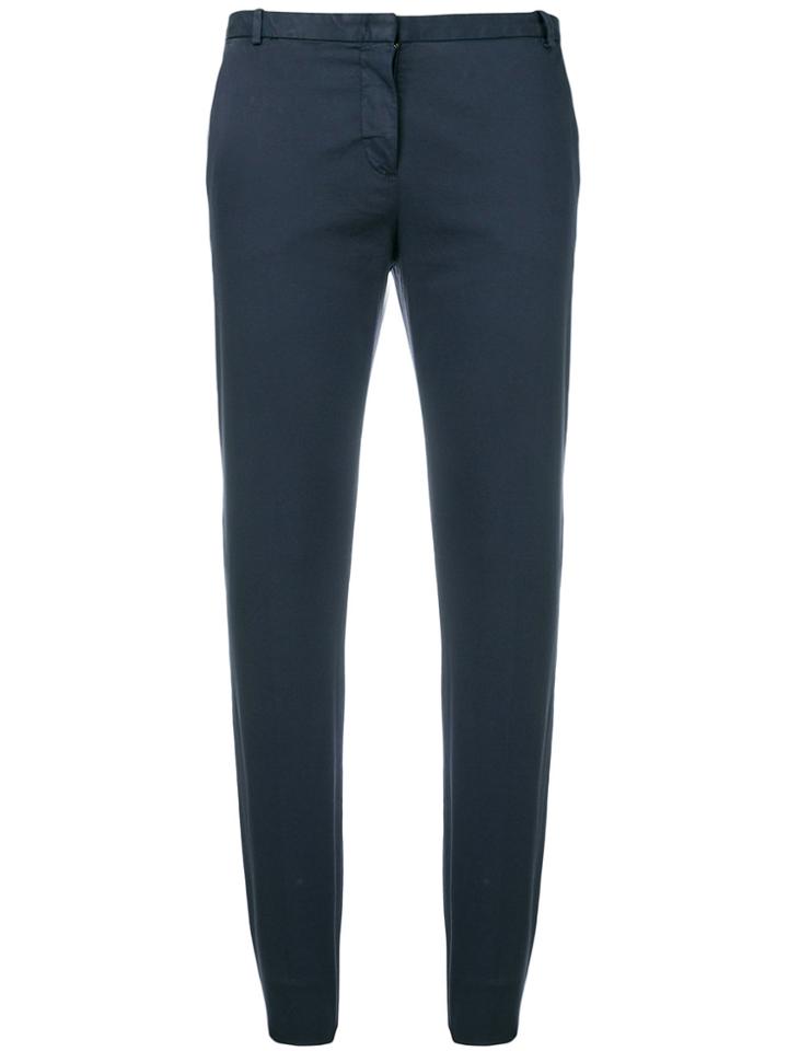 Fabiana Filippi Cropped Skinny Trousers - Blue