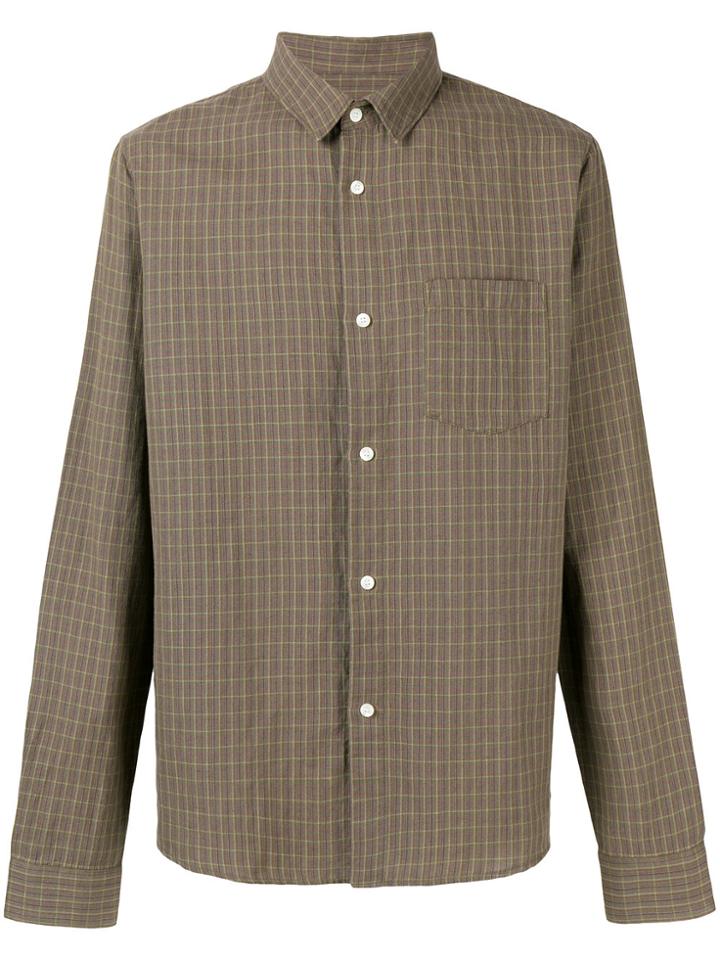 A.p.c. Checked Shirt - Green