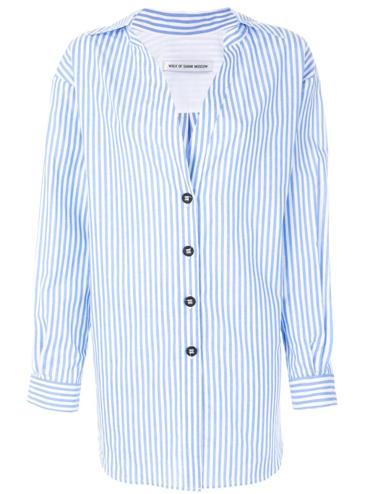 Walk Of Shame Striped Shirt - Blue