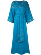 Layeur Beaded Detail Maxi Dress - Blue