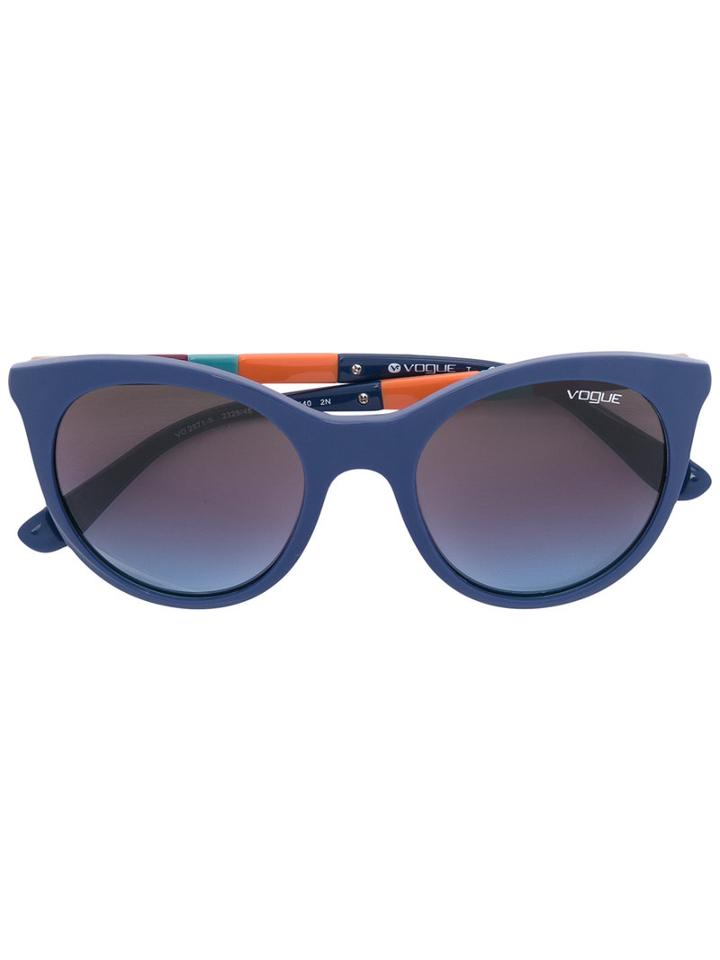 Vogue Eyewear - Colour Block Frame Sunglasses - Women - Acetate - 50, Blue, Acetate