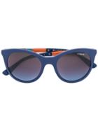 Vogue Eyewear - Colour Block Frame Sunglasses - Women - Acetate - 50, Blue, Acetate
