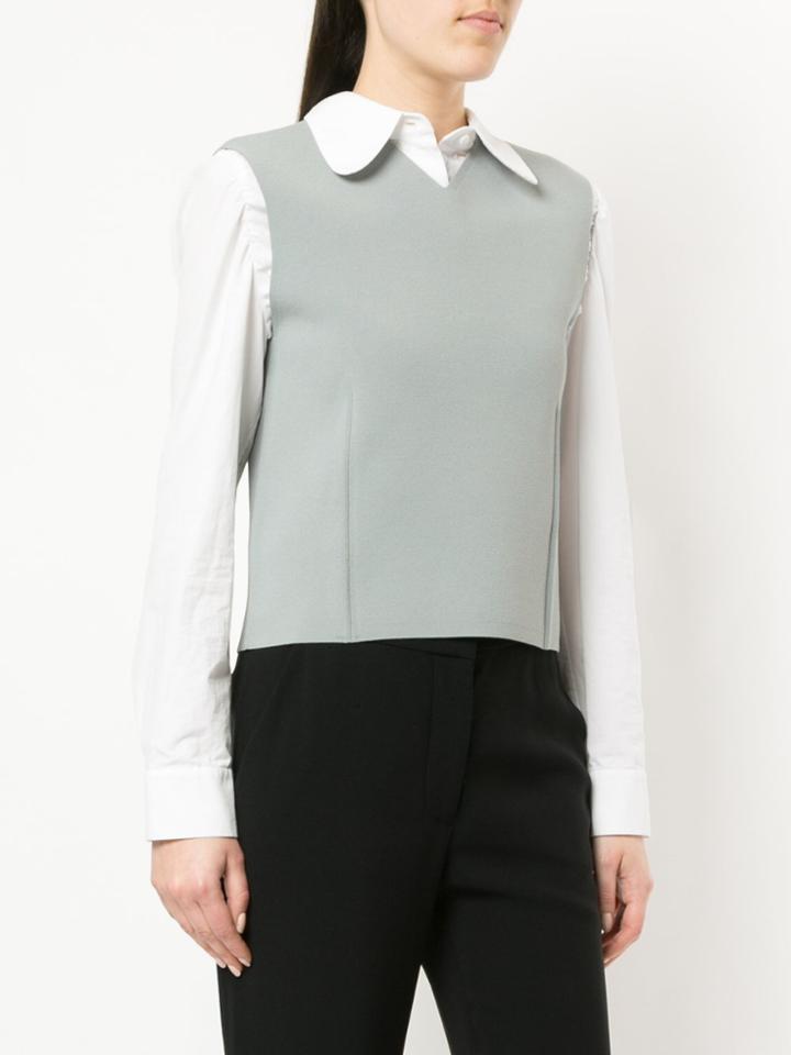 Irene Ribbed Vest Top - Green