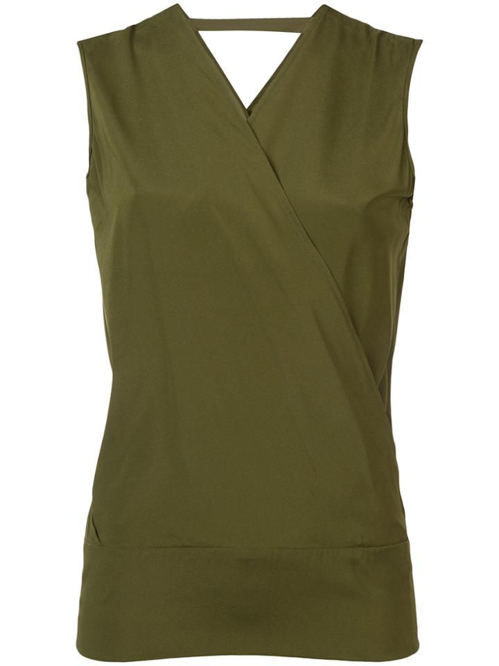 Zero + Maria Cornejo Jazmin Wrap Top - Green